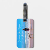 Anpassen des Foto-Gepäckanhängers mit Textname Gepäckanhänger (Rückseite vertikal)