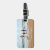 Anpassen des Foto-Gepäckanhängers mit Textname Gepäckanhänger (Vorderseite vertikal)