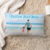 Anpassen des Foto-Kissens mit Text Lendenkissen (Decke)