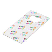 Anpassen des Foto-Kreditkartenöffners für Ihr Logo Geldbeutel Flaschenöffner (Vorderseite Schrägansicht)