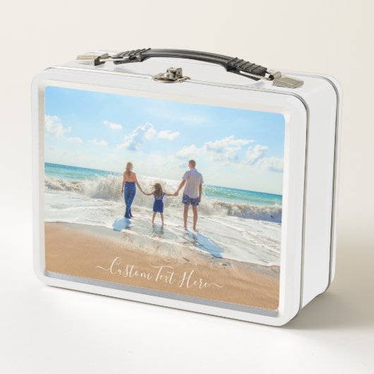 Anpassen des Foto-Metal-Lunch-Box mit Text Metall Brotdose (Vorderseite)