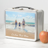 Anpassen des Foto-Metal-Lunch-Box mit Textname Metall Brotdose (Beispiel)