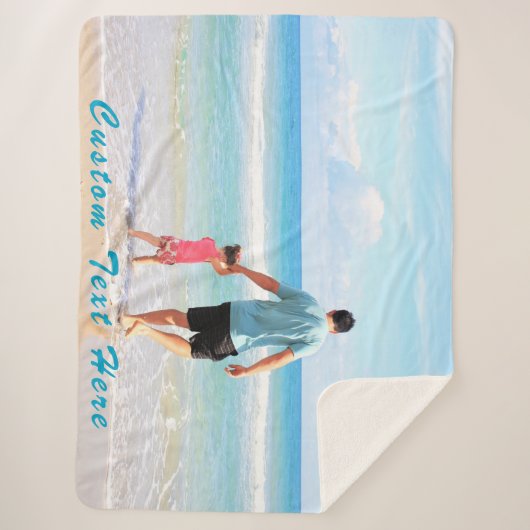 Anpassen des Foto-Sherpa-Deckels mit Text Sherpadecke (Vorderseite)