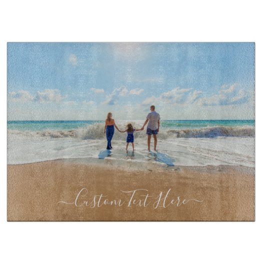 Anpassen des Foto-Zuschnitt mit Textnamen Schneidebrett (Vorderseite)