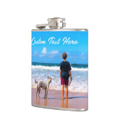 Anpassen des Fotos mit Text Flachmann (Links)