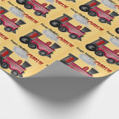Anpassen des Geburtstagszuges Geschenkpapier (Ecke)