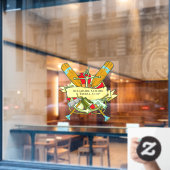 Anpassen des generischen Anchor Oars-Themas Fensteraufkleber (Café-Fenster)