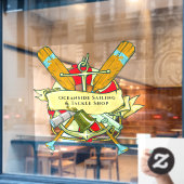 Anpassen des generischen Anchor Oars-Themas Fensteraufkleber (Café-Fenster)