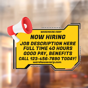 Anpassen des generischen Loud Lautsprecher jetzt e Fensteraufkleber