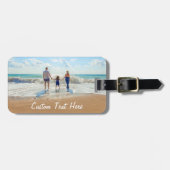 Anpassen des Gepäckanhängers mit Text Gepäckanhänger (Vorderseite horizontal)