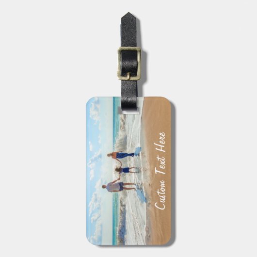 Anpassen des Gepäckanhängers mit Text Gepäckanhänger (Vorderseite vertikal)