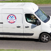 Anpassen des Geschäftsfensters des Klempnergeschäf Aufkleber