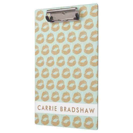 Anpassen des Glitzer Lips-Musters Klemmbrett (Links)