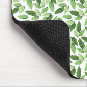 Anpassen des grünen Leaf-Musters Mousepad (Ecke)