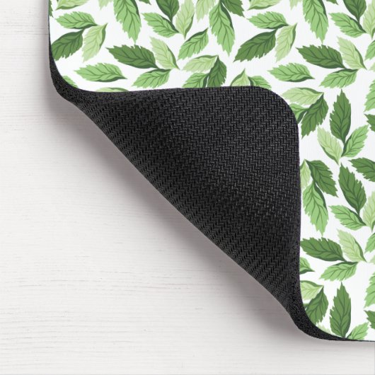 Anpassen des grünen Leaf-Musters Mousepad (Ecke)