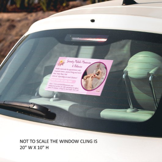 Anpassen des Handy-Nägel-Maniküre-Medizin-Geschäft Fensteraufkleber