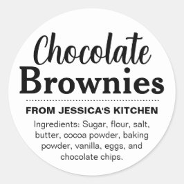 Anpassen des hausgemachten Etiketts HM001_26rdv2 Runder Aufkleber