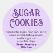 Anpassen des hausgemachten Etiketts HM001_27rdv2 Runder Aufkleber (Vorderseite)