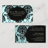 Anpassen des Hintergrunds, Schwarz-Weiß-Damaskus Visitenkarte (Vorne/Hinten)