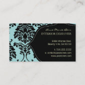 Anpassen des Hintergrunds, Schwarz-Weiß-Damaskus Visitenkarte (Rückseite)