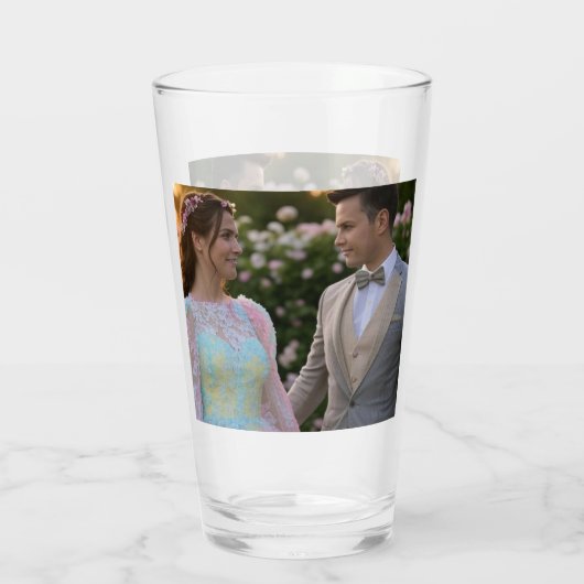 Anpassen des Hochzeitsstichtels hinzufügen Glas (Rückseite)