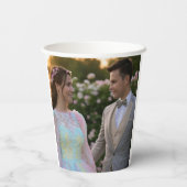 Anpassen des Hochzeitsstichtels hinzufügen Pappbecher (Rückseite)