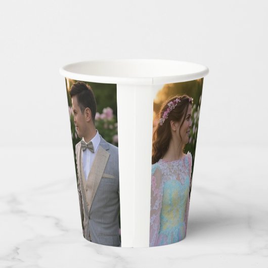 Anpassen des Hochzeitsstichtels hinzufügen Pappbecher (Rechts)