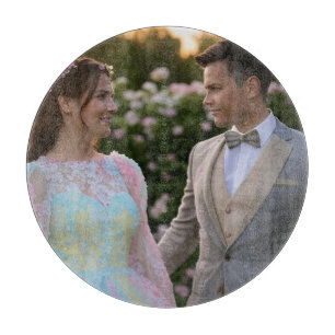 Anpassen des Hochzeitsstichtels hinzufügen Schneidebrett