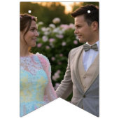 Anpassen des Hochzeitsstichtels hinzufügen Wimpelkette (Erste Fahne)