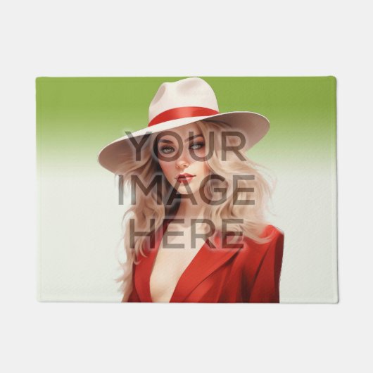 Anpassen des horizontalen Foto-Bereichs Fußmatte (Vorderseite)