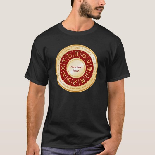 Anpassen des Horoskop Mandala-T - Shirt (Vorderseite)