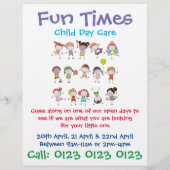 Anpassen des Kindertagesbetreuungs-Flyers Flyer (Hinten)