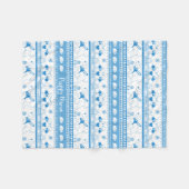 Anpassen des Labrador Guide Hundeschema Blau Fleecedecke (Vorderseite (Horizontal))