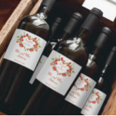 Anpassen des liebenden Herzens Einfache Elegante H Weinetikett