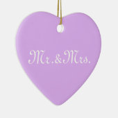 Anpassen des Monogramm-Lavendels mit Initials Keramik Ornament (Rechts)