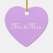 Anpassen des Monogramm-Lavendels mit Initials Keramik Ornament (Vorne)