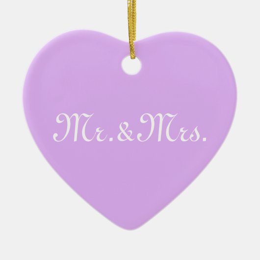 Anpassen des Monogramm-Lavendels mit Initials Keramik Ornament (Vorne)