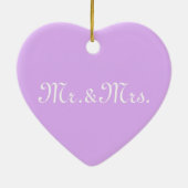 Anpassen des Monogramm-Lavendels mit Initials Keramik Ornament (Hinten)