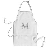 Anpassen des Monogramm-Namens Foto-Farbe hinzufüge Schürze (Vorne)