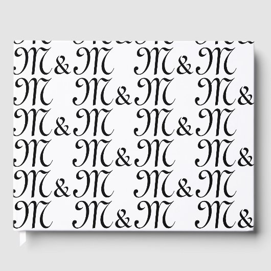 Anpassen des Monogrammes von w Paar's Initials Sch Gästebuch (Vorderseite)