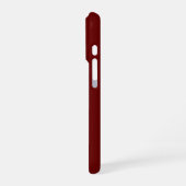Anpassen des Monogrammmaroons Name iPhone Hülle (Linke Seite)