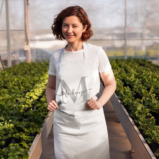 Anpassen des Monogrammnamens Hinzufügen der Farbe Schürze