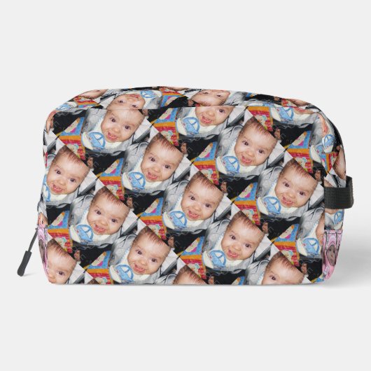 Anpassen des Monogramms für das benutzerdefinierte Waschbeutel (Rückseite)