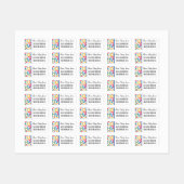 Anpassen des Multifarben-Circles-Etiketts Etiketten (Blatt)