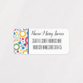 Anpassen des Multifarben-Circles-Etiketts Etiketten (Design 1)