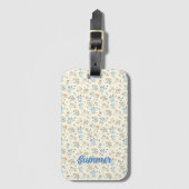 Anpassen des Musters für die Girly-Wildblume Monog Gepäckanhänger (Vorderseite Vertikal)