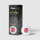 Anpassen des Namens für Britische Flagge Golfball (Verpackungen)