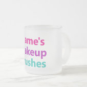 Anpassen des Namens Makeup Pinselhalter Mattglastasse (VorderseiteRechts)