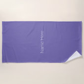 Anpassen des Namens monogramm periwinkle Strandtuch (Vorderseite)