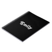 Anpassen des Namens - Notebook Notizblock (Linke Seite)